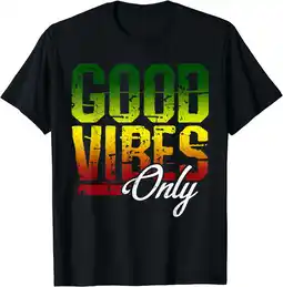 Walmart Reggae T-Shirt Good Vibes Only Jamaica One Love Rasta offer