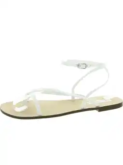 Walmart Steve Madden Womens Amuse Buckle Faux Leather Thong Sandals offer