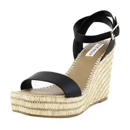 Walmart Steve Madden Cassie Women's Sandals Black Leather Size 7.5 M offer