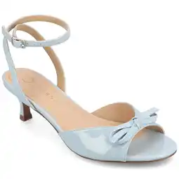 Walmart Journee Womens Jennifer Kitten Heel Ankle Strap Open Toe Dress Sandals offer