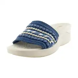 Walmart Bzees Sunshine Women's Sandals Elemental Blue Embellished Size 9 M offer