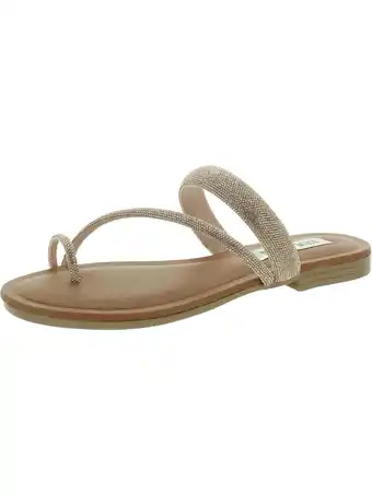 Walmart Steve Madden Womens Fiorra Open Toe Slip On Slide Sandals offer