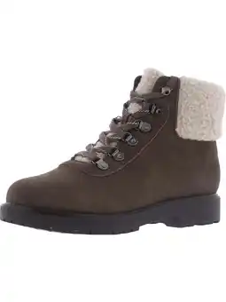 Walmart Easy Spirit Womens Suede Ankle Combat & Lace-up Boots offer