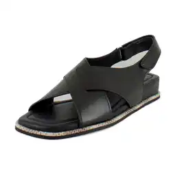 Walmart Aerosoles Bron Women's Sandals Black Leather Size 9 M offer