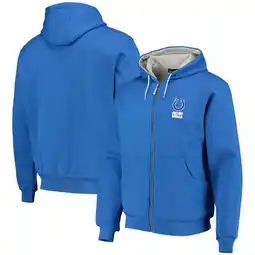 Walmart Men's Dunbrooke Royal Indianapolis Colts Craftsman Thermal-Lined Full-Zip Hoodie offer