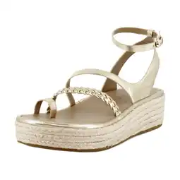 Walmart Aerosoles Dolly Women's Sandals Soft Gold Patent Pu Size 10.5 M offer