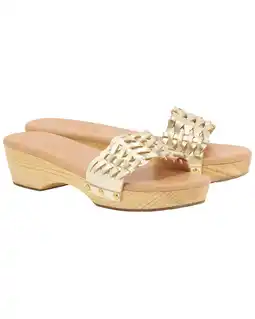 Walmart Ancient Greek Sandals Open Woven Leather Clog, 37 offer