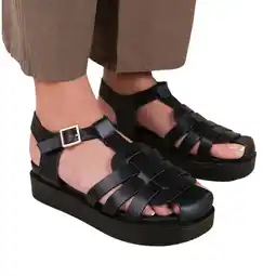 Walmart Where�'s That From Womens Louisiana PU Multi Strap Buckle Sandals offer