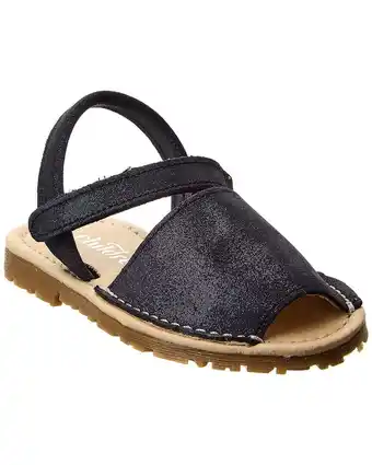 Walmart Childrenchic Leather Sandal, 22 (US 6T), Blue offer