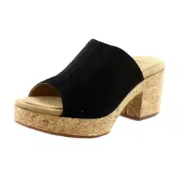 Walmart Hush Puppies Poppy Slide Women's Sandals Bold Black Nubuck Size 12 M offer