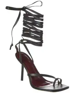 Walmart STAUD Nicola Leather Gladiator Sandal, 38, Black offer