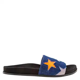 Walmart Stella McCartney Ladies Loafer Slides Denim Stars, Brand Size 35 ( US Size 5 ) offer