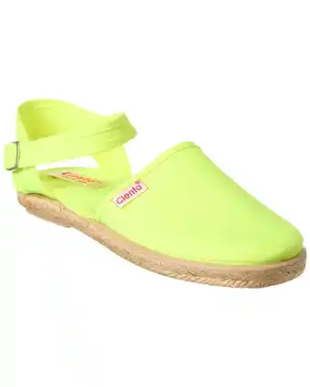 Walmart Cienta Valenciana Hebilla Liso Canvas Sandal, 30, Green offer