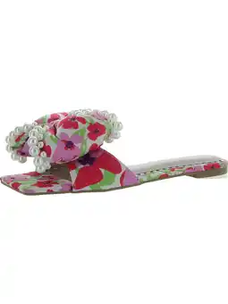 Walmart Betsey Johnson Womens LIAH Comfort Insole Satin Flatform Sandals offer