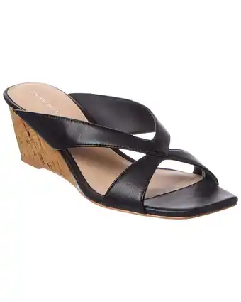 Walmart Stuart Weitzman Miami 50 Leather Wedge Sandal, 6.5, Black offer