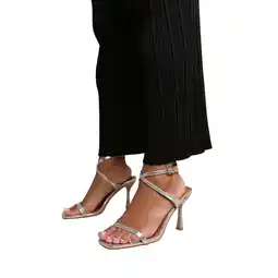 Walmart Where�'s That From Womens Florida Barely There Faux Leather Crossover Strap Wide Sandals offer