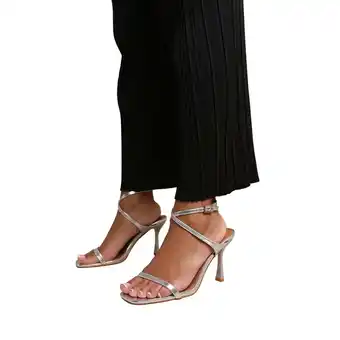 Walmart Where�'s That From Womens Florida Barely There Faux Leather Crossover Strap Wide Sandals offer