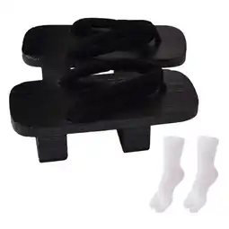 Walmart Japanese Wooden Clogs Comfort Portable Japan Shoes Geta for Daily Travel Beach 40 offer