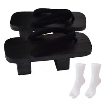 Walmart Japanese Wooden Clogs Comfort Portable Japan Shoes Geta for Daily Travel Beach 40 offer