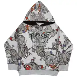 Walmart Teenage Mutant Ninja Turtles Gray Pattern Boys Hoodie Jacket (Sizes 4-8) offer