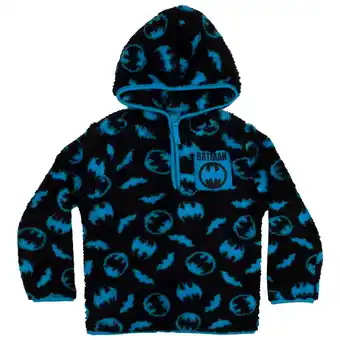 Walmart DC Comics Batman Boys, Sherpa Zip-Up Fleece Hooded Sweatshirt (Sizes 12 Months-7) offer