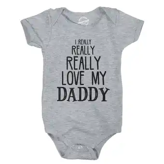 Walmart I Really Really Love My Daddy Cute Fathers Day Funny Baby Shirt Newborn Gift offer