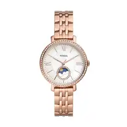 Walmart Fossil Women's Jacqueline Sun Moon Multifunction, Rose Gold-Tone Stainless Steel Watch offer