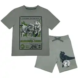Walmart Jurassic World Dominion Boys, T-Shirt, and Shorts, 2-pack Clothes Set (Sizes 2T-18) offer