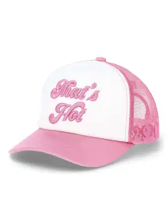 Walmart Paris Hilton Women's That's Hot Y2K Trucker Hat, One Size, Cotton Candy offer