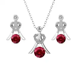 Walmart Cate & Chloe Serenity January Birthstone 18k White Gold Plated Women Jewelry Set, Swarovski Crystals offer