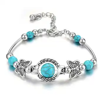 Walmart Jewelry Carved Women's Pendant Natural Turquoise Bracelet Bracelets offer
