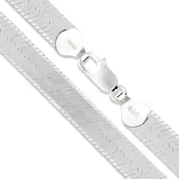 Walmart Sterling Silver Flexible Herringbone Necklace 7mm Solid 925 Italian Chain 24 Jewelry Female Unisex offer