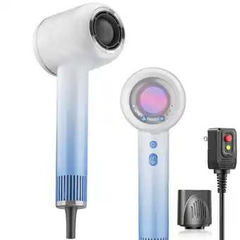 Walmart Moosoo Hair dryer, High-Speed Blow Dryer With 4 Temps & 3 Speeds, Hair Dryer for Fast Drying offer