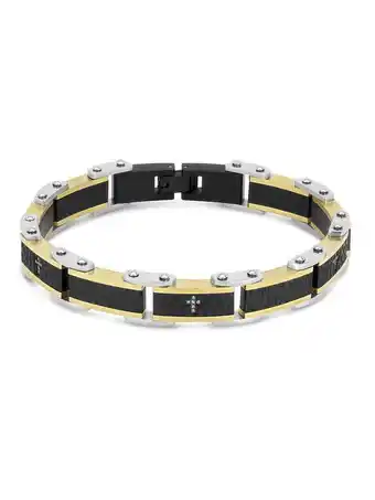 Walmart 316L Stainless Steel Cubic Zirconia Cross Bracelet 8.5 Inches offer