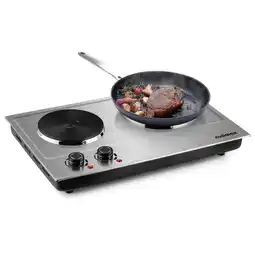 Walmart Cusimax 1800W Cooking Stainless Steel 21.26 in Countertop Burner offer