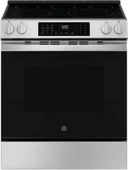 Walmart GE 30 Inch Slide In Radiant Range 5 Element Steam Clean Single Oven GRS600AVFS offer