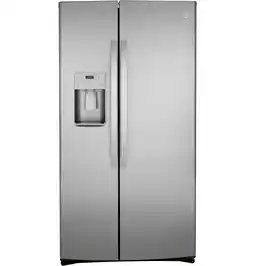 Walmart GE Appliances 25.1 cu. ft. Fingerprint Resistant Side-by-Side Refrigerator model GSS25IYNFS offer