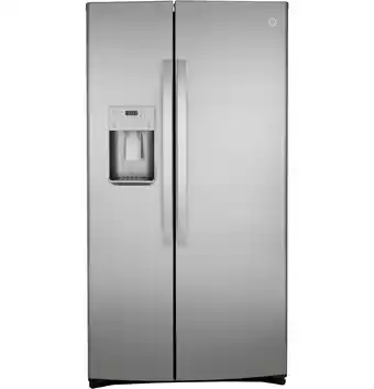Walmart GE Appliances 25.1 cu. ft. Fingerprint Resistant Side-by-Side Refrigerator model GSS25IYNFS offer