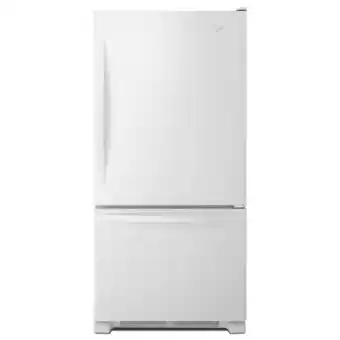 Walmart Whirlpool WRB329DMBW 18.7 Cu. Ft. White Bottom Freezer Refrigerator offer