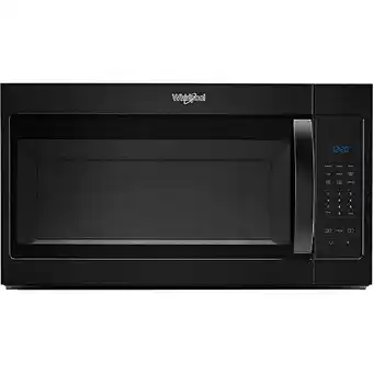 Walmart Whirlpool 1.7 Cu. Ft. Microwave Hood Combination Black offer