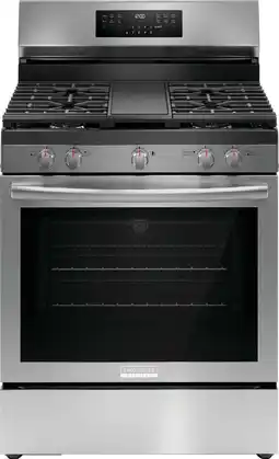 Walmart Frigidaire 30 Rear Control Gas Range-Stainless Steel GCRG3060BF offer