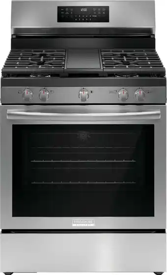 Walmart Frigidaire 30 Rear Control Gas Range-Stainless Steel GCRG3060BF offer