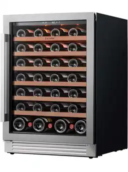 Walmart Ca'Lefort 24 inch Wine Cooler Refrigerator,54 Bottle Wine Fridge with Stainless Steel Glass Door offer