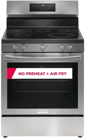 Walmart Frigidaire Gallery 30 Electric Range with No Preheat + Air Fry offer