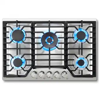 Walmart 30 Inch Gas Cooktop Sunmaki 5 Burners Gas Stovetop offer