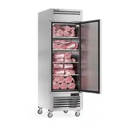Walmart Coolski 27 W Commercial Freezer, 19.32 Cu.ft Single Solid Door Stainless Steel Reach-in Freezer offer
