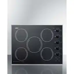 Walmart 27 wide 5-burner radiant cooktop made in the USA in smooth black ceramic glass finish offer