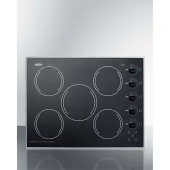 Walmart 27 wide 5-burner radiant cooktop made in the USA in smooth black ceramic glass finish offer
