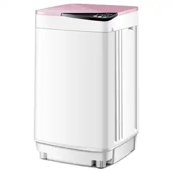 Walmart Full-Automatic Washing Machine 7.7 lbs Washer/Spinner Germicidal UV Light Pink offer
