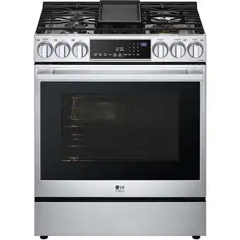 Walmart LG Studio LSGS6338F 6.3 Cu. Ft. Stainless Slide-In Gas True Convection Range offer